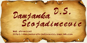 Damjanka Stojadinčević vizit kartica